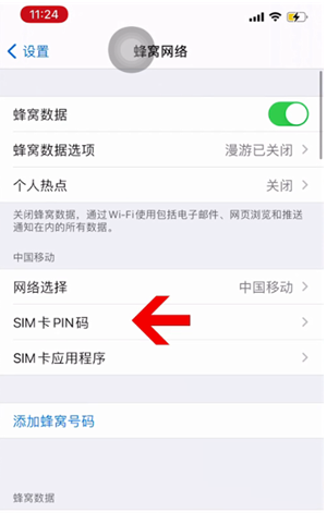 龙文苹果14维修网分享如何给iPhone14的SIM卡设置密码 