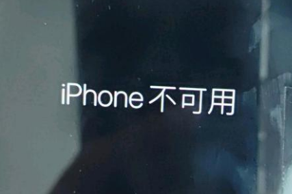 龙文苹果服务网点分享锁屏界面显示“iPhone 不可用”如何解决 